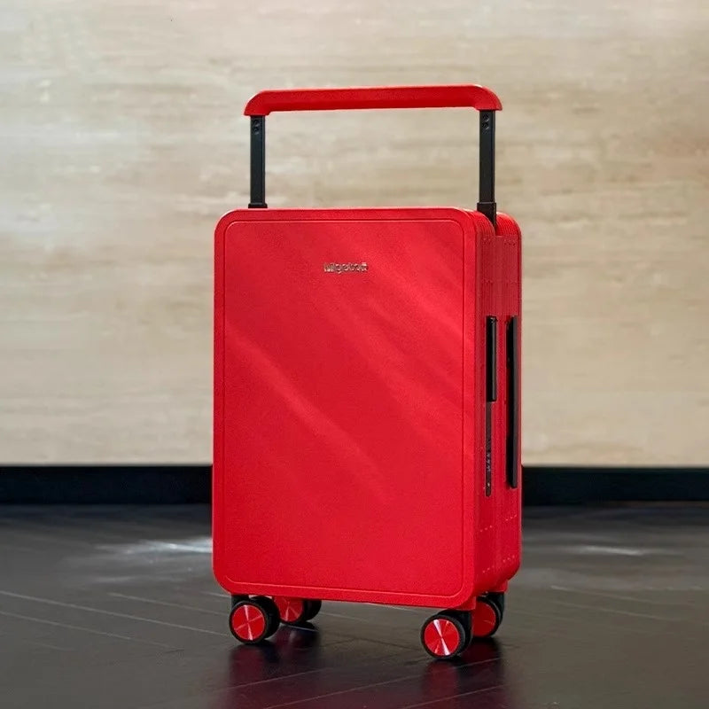 Wide Handlebar Rolling Luggage High-quality Durable PC Material Travel Balance Trolley Suitcase with 360° Spinner Wheel TSA Lock