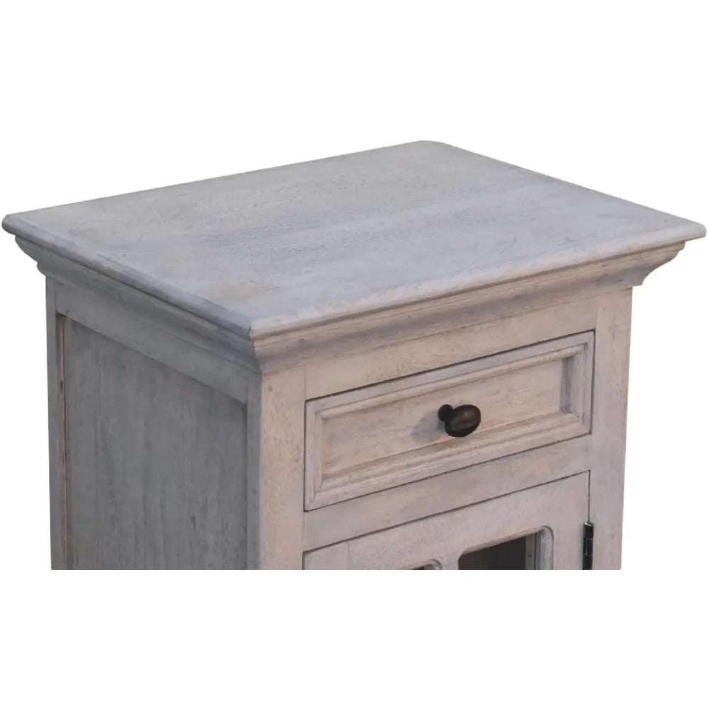 rustic 3-piece wooden coffee and end table set with open shelves for living room