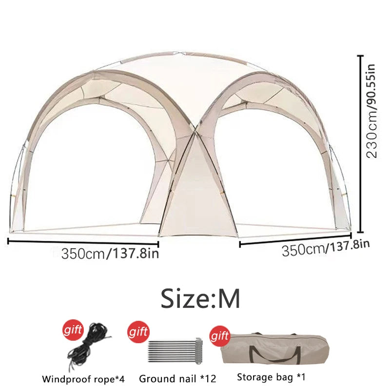 Tent Outdoor awning Manual tent UV protection Large space can accommodate 4-6 people outdoor shade picnic and beach tent
