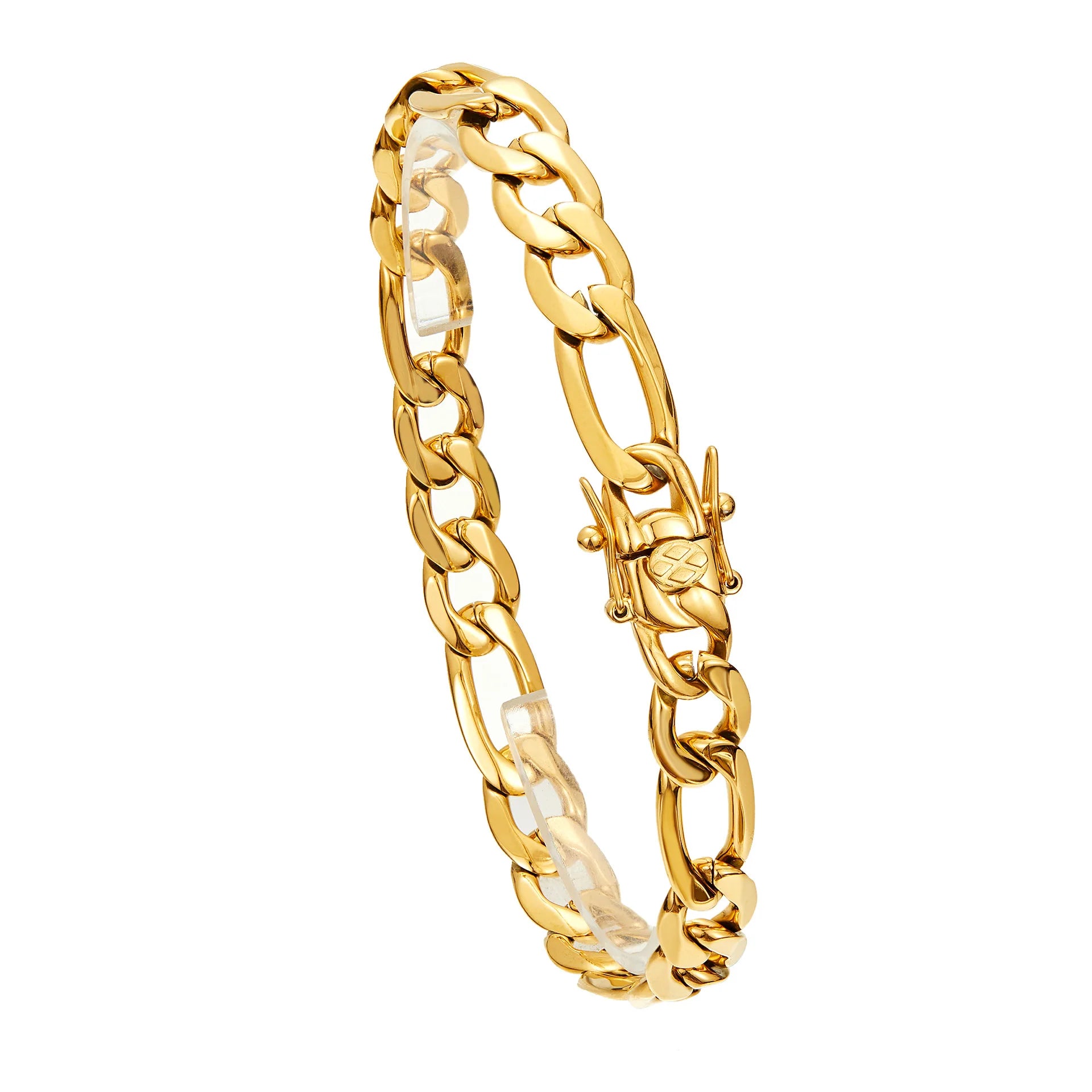 8mm Stainless Steel 1:3 NK Link Chains Necklaces 18K Gold-plated for  Unisex Hip Hop Bracelet Bling Iced Out Rapper Jewelry Gift