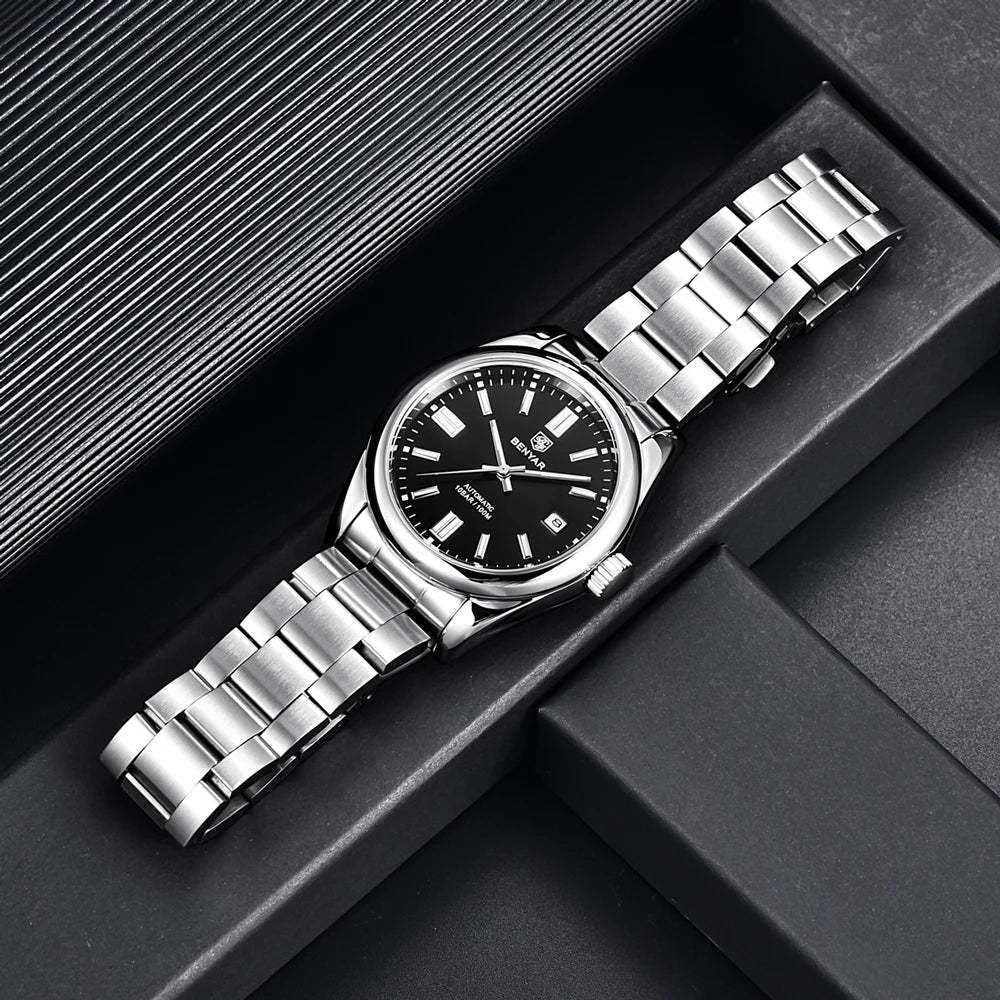 2025 New BENYAR Mens Watches Automatic Watch For Man Mechanical Wristwatch Top Luxury Watch Men Sapphire Mirror Waterproof Clock