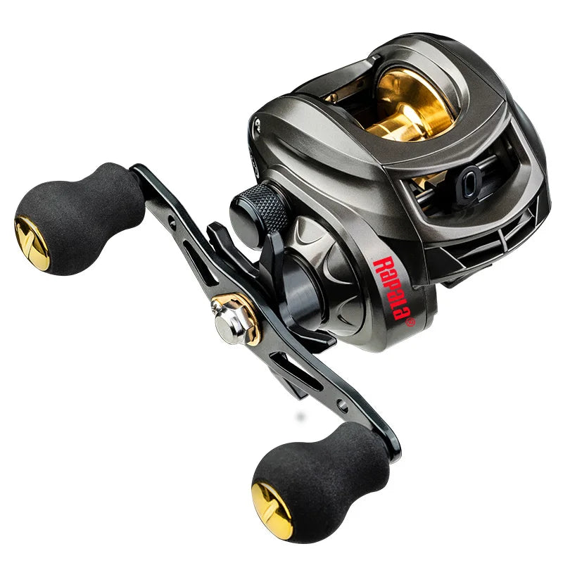 Original Rapala AK2000 Baitcasting Reel Betriel 8.0KG Max Drag 12 Bearing 7.2.1Gear Ratio Fishing Reel Baitcaster Reels