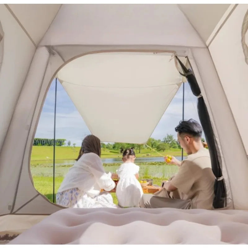 Thickened Rainproof Park Tents Foldable Quick Automatic Opening Tents Relaxing Multifunctional Large Space Camping Supplies