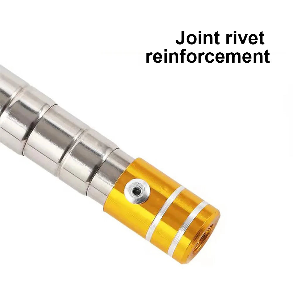 1.5M Retractable Telescopic Landing Net Handle Stainless Steel Fishing Rod Pole Fishing Accessories for Freshwater and Saltwater