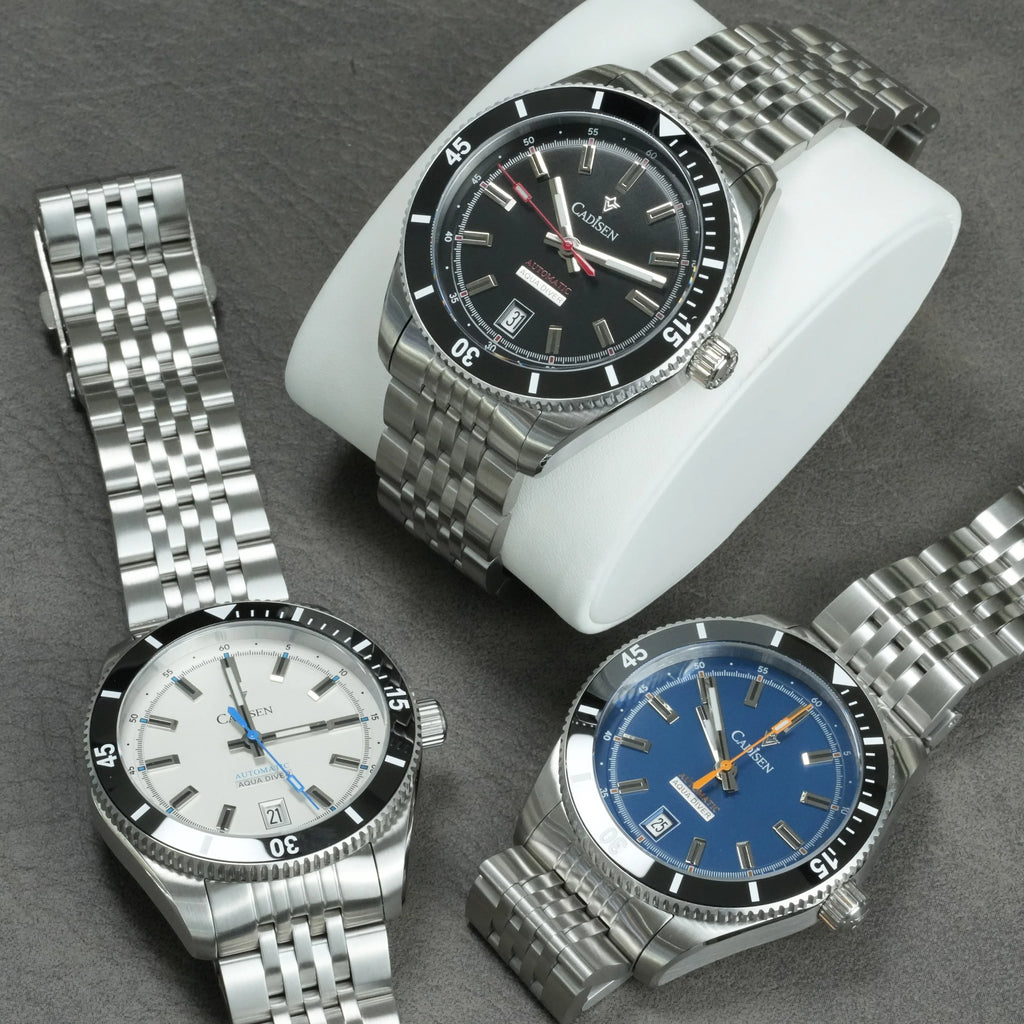 CADISEN New Men's Watches Mechanical Automatic Watch Men Japan Seiko NH35A Ceramic Bezel 10Bar Waterproof Wristwatch For Men