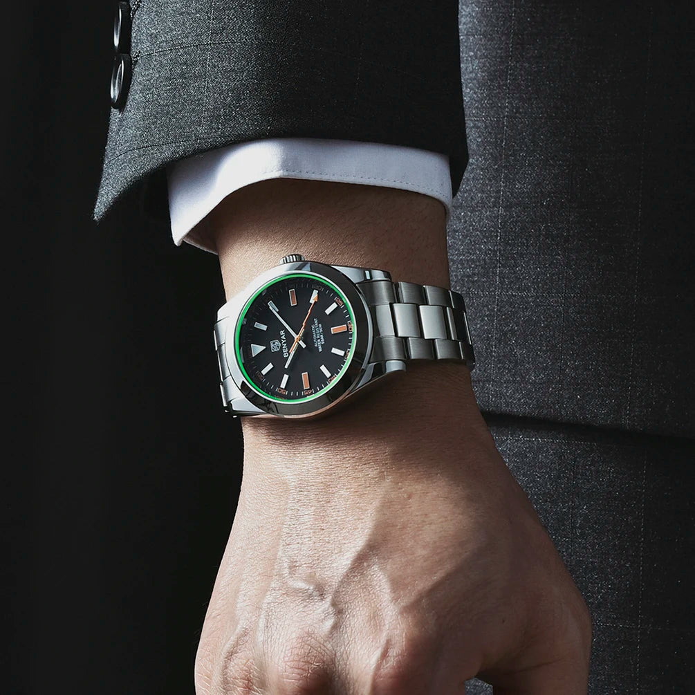 2025 New Mens Watches Luxury BENYAR Design Mechanical Watches For Man Automatic Watch Shock Resistant Waterproof Movement Clocks