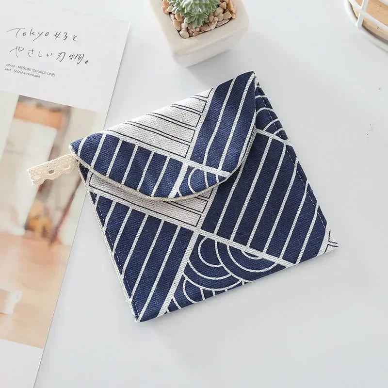 Women Cosmetic Organizer Sanitary Napkin Storage Bag Girls Ladies Cute Coin Card Makeup Storage Pouch Small Cosmetic Bags