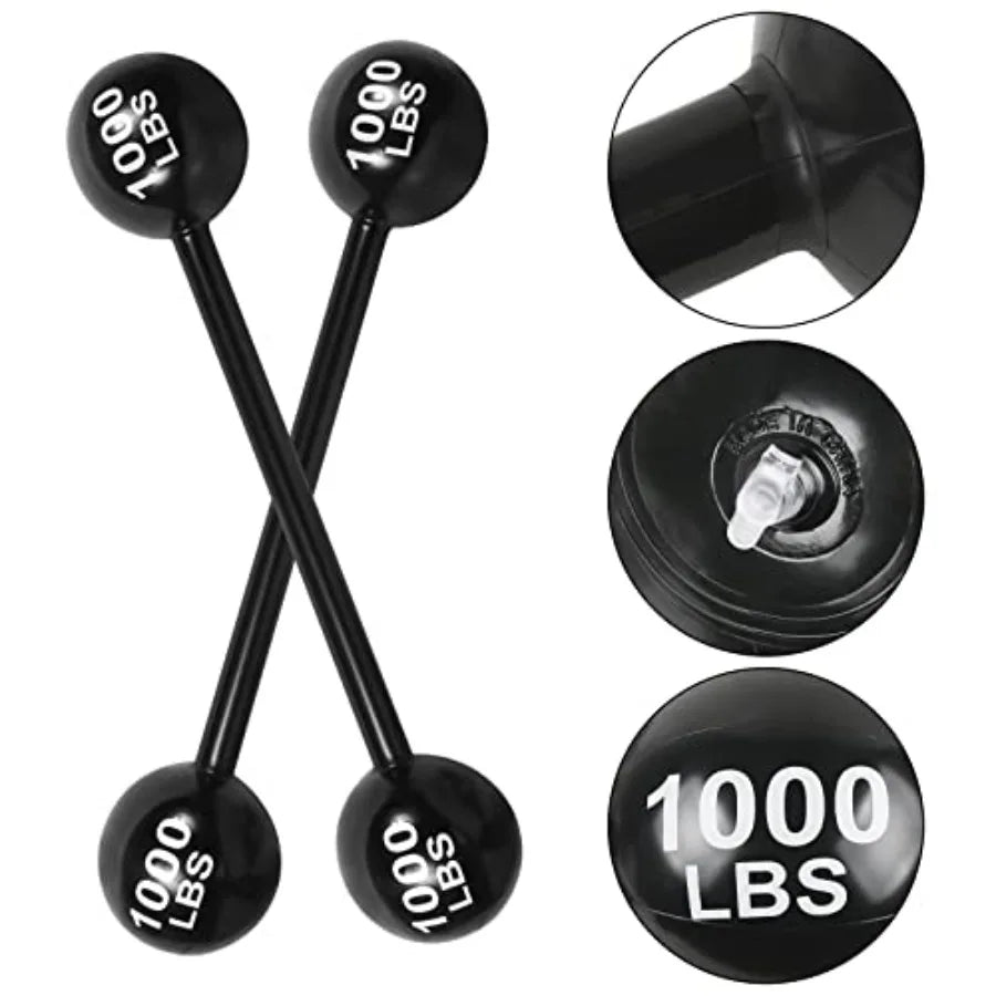 2 PCS Giant Inflatable Dumbbell Barbell Funny Carnival Circus Birthday or Halloween Party Decorations Fake Weights Cosplay Prop