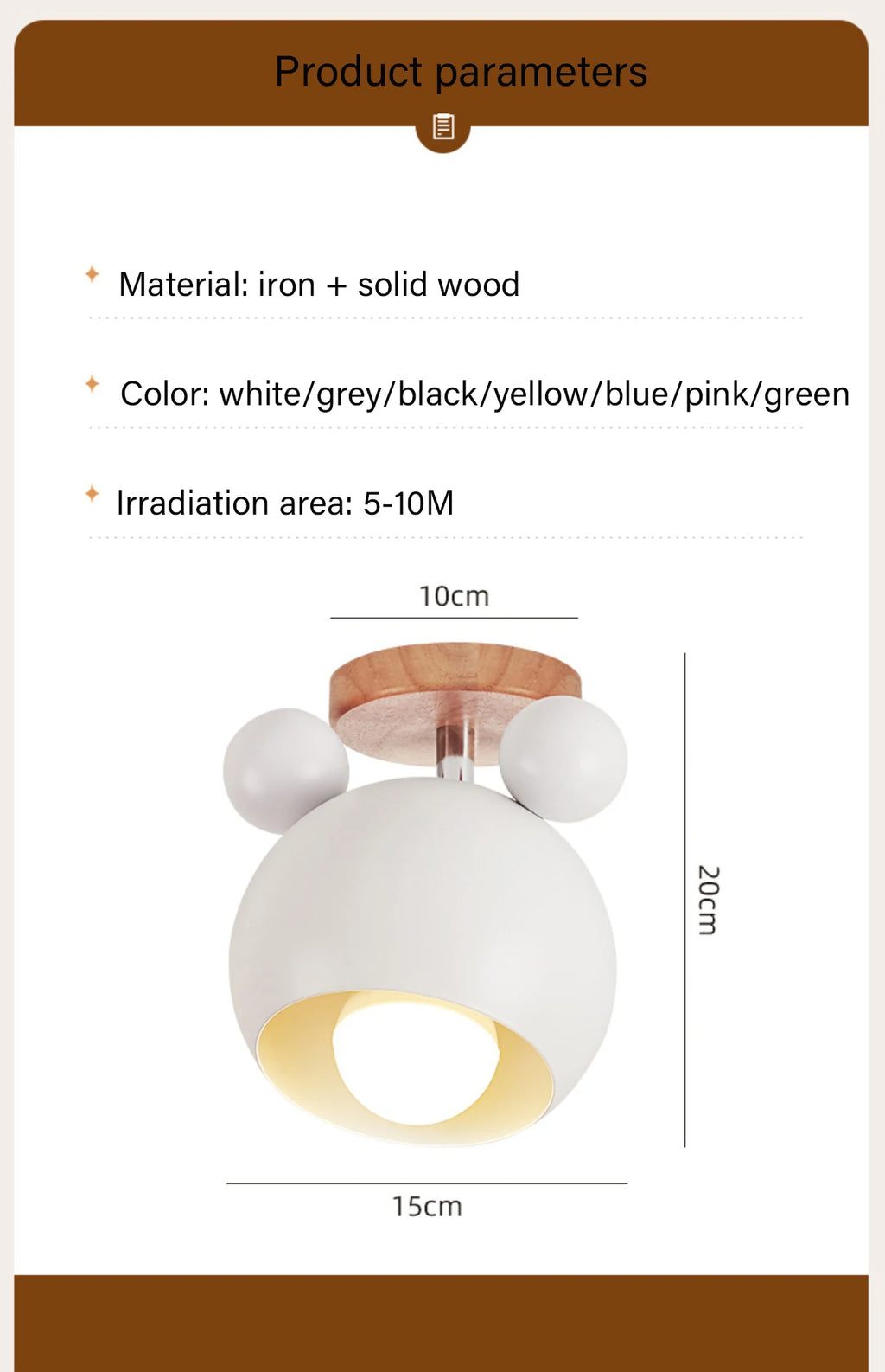 Household ceiling lamp modern cute style home lamp salon lamp loft children's room living room girl's bedroom indoor lighting