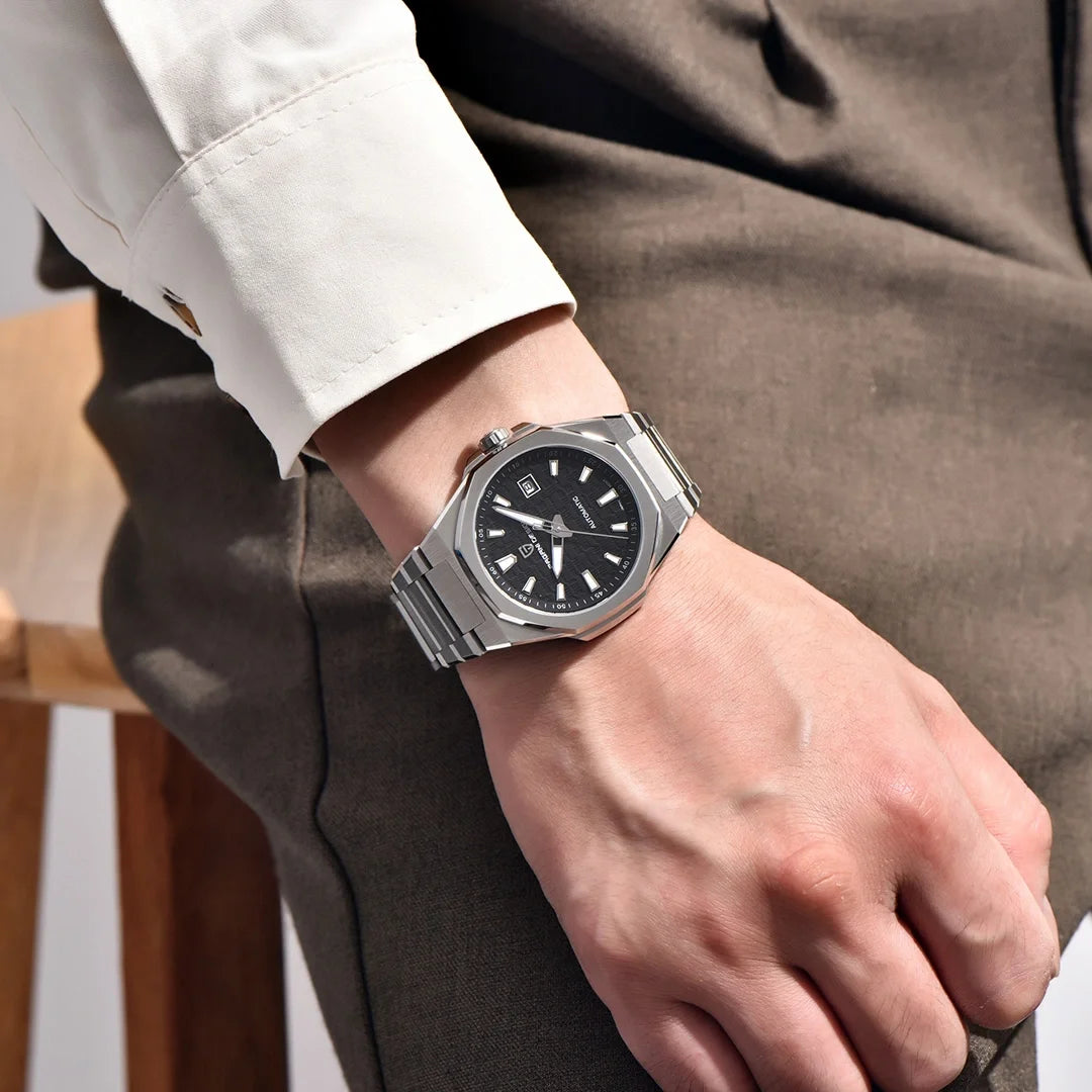 PAGANI DESIGN PD-YS023 New Automatic Men's Watch 40MM Full Stainless Steel Mechanical Sports Wrist Watch for Men