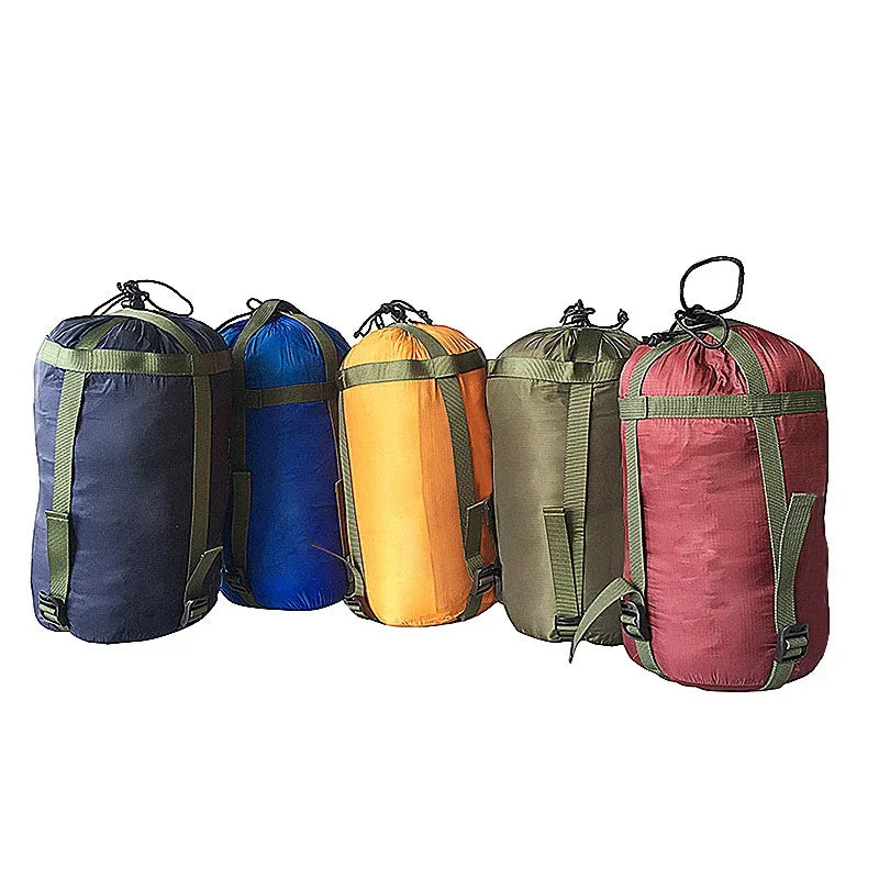 38x18cm Waterproof Compression Sack Sleeping Bag Stuff Sack Ultralight Camping Bag Storage Bags Pack Drawstring outdoor parts