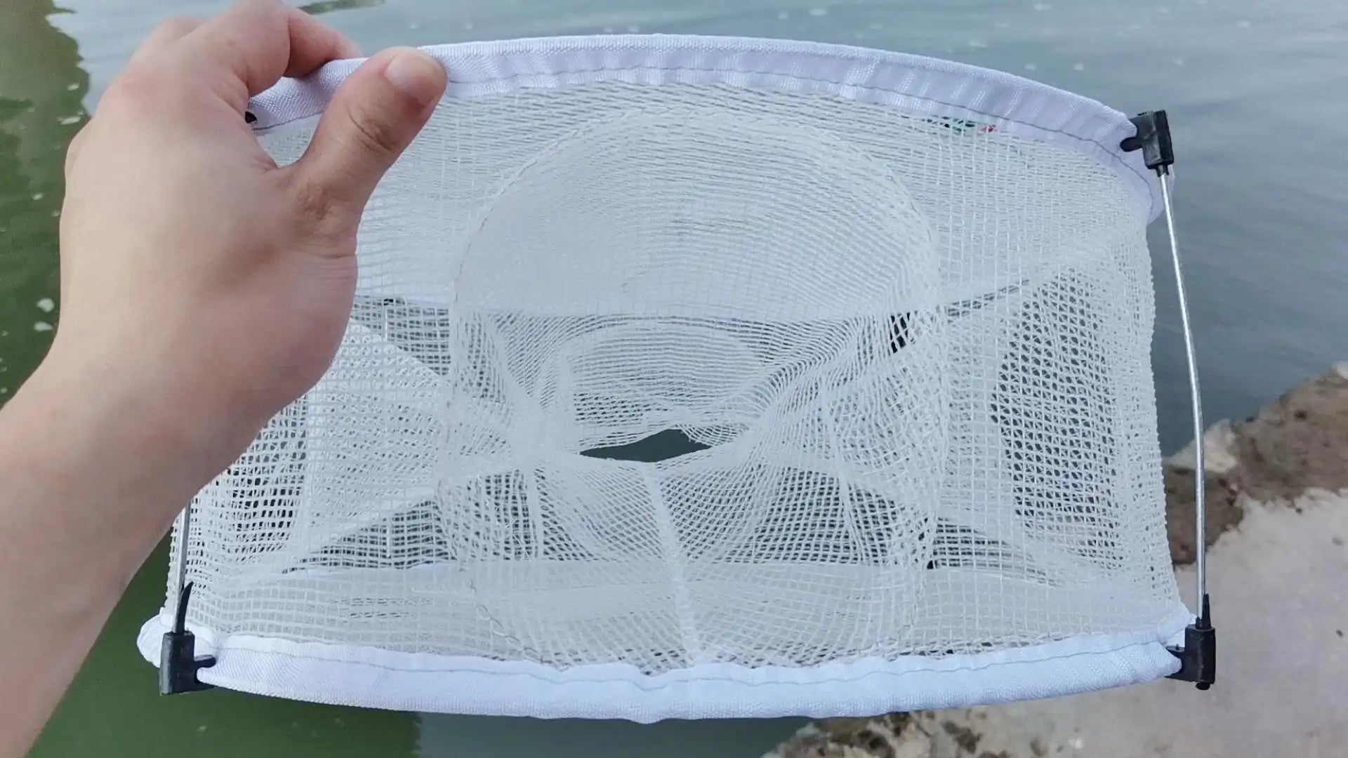 Automatic Folded Fishing Net,Crab Net Fish Net,Casting Cage Crab Net,Foldable Fishing Mesh Trap for,Minnows,Lobster,Crawfish etc
