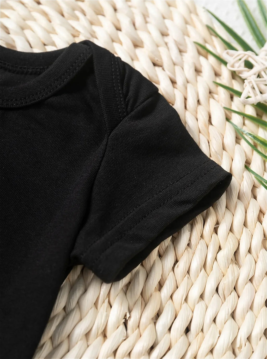 Baby jumpsuit, MI MI'S BOY pattern print, casual style, baby short sleeved, outdoor versatile