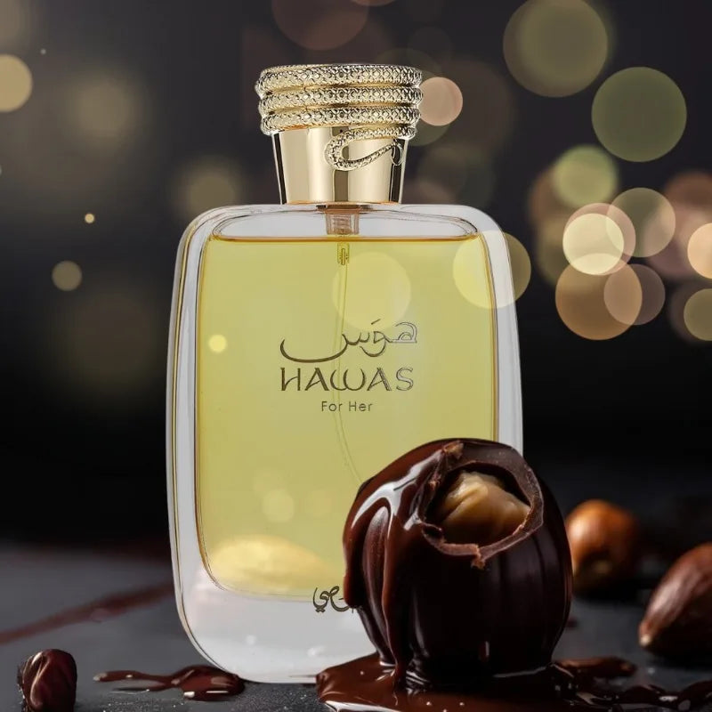 Rasasi Hawas For Her Eau de Parfum Spray 100ml Original Arab Perfumes Lasting Floral Fragrance Pheromones Perfume Cologne Makeup
