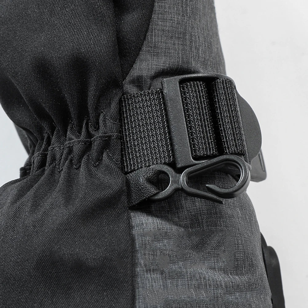 Unisex Outdoor Cycling Gloves 3 Speed Temperature Graphene Ski Gloves Touchscreen Non-Slip Windproof for Climbing Hiking Cycling