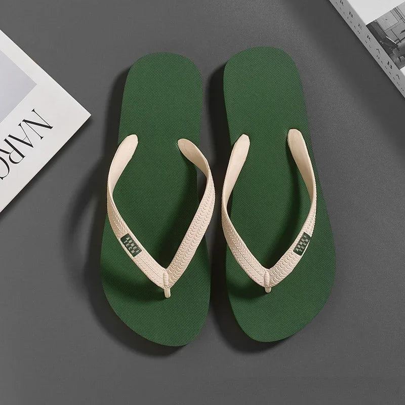 Men's Minimalist Flip Flops  Summer Fashion Outdoor Anti Slip Wear-resistant Sports Sandals with Soft Beach Casual Shoes