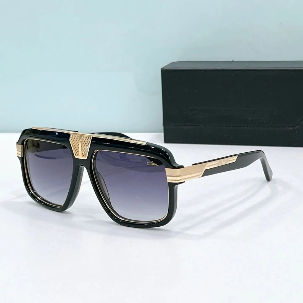 Original CCAZAL MOD678 Luxury Classic Square Acetate Frame Men Sunglasses Premium UV400 Gradient Popular Women Couple Eyewear