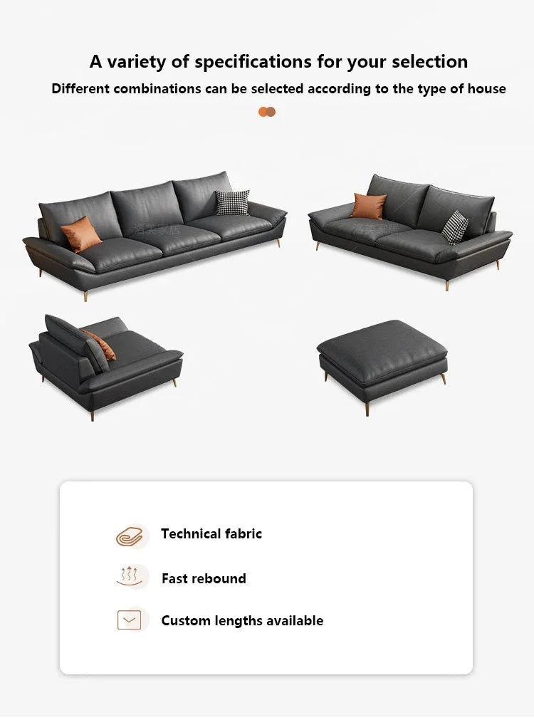 European Luxury Living Room Sofa Modern Cozy Family Technology Cloth Technology Cloth Divano Furniture Cheap Sofas In Offers