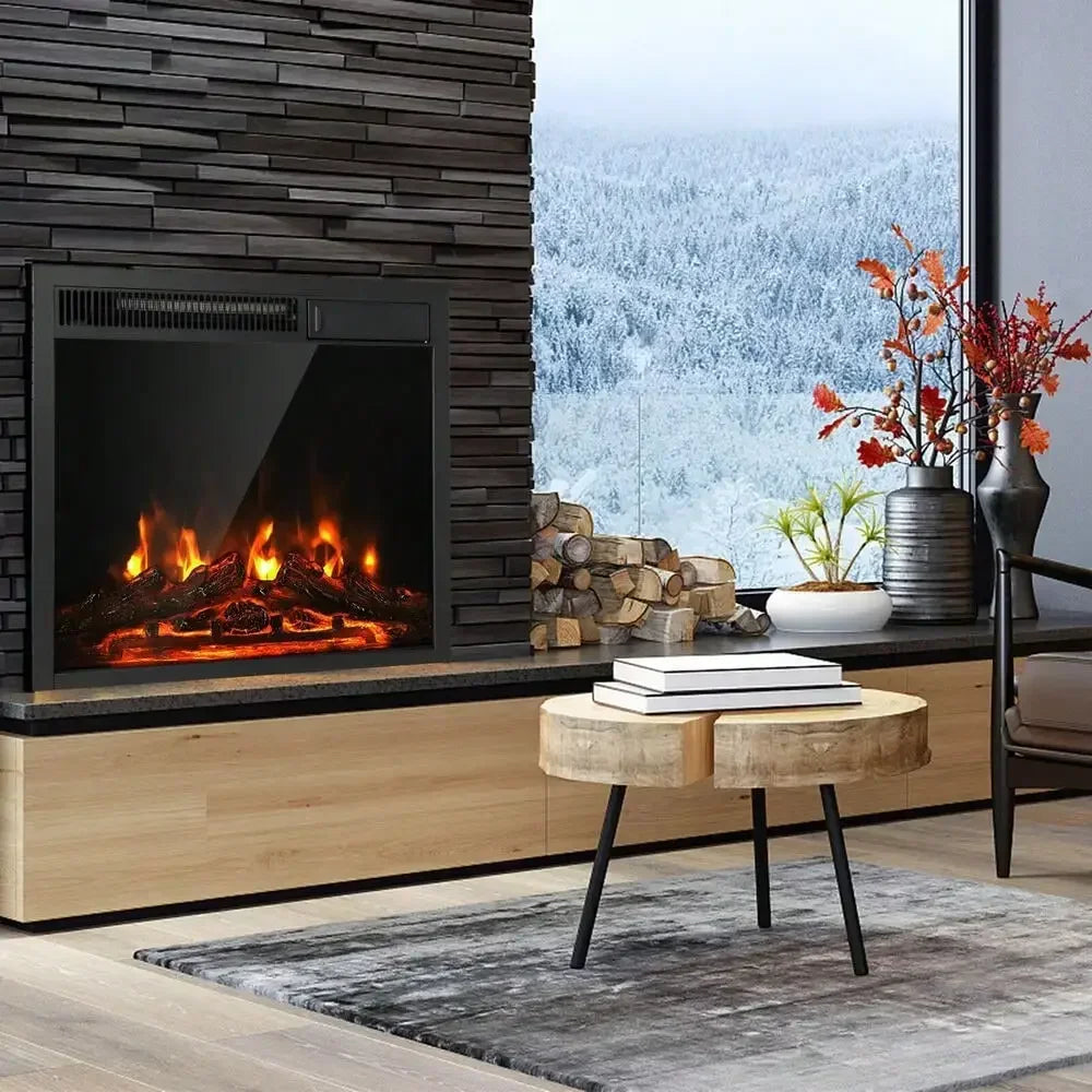 Electric Fireplace Insert 5100 BTU Recessed with Remote Control