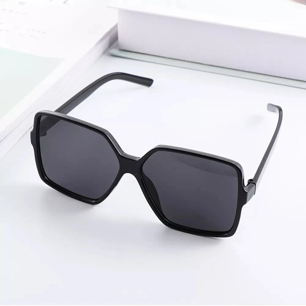 Oversized Sunglasses Women Vintage Large Square Frame Sun Glasses Female Gradient Shade Eyewear Men MIRROR Driving Glasses UV400