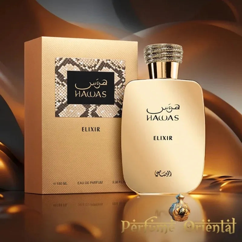 100ML RASASI Hawas Elixir EDP Para Hombre Pheromone Fragrance Arabian Women's Perfume Pheromone Cologne for Man Birthday Present