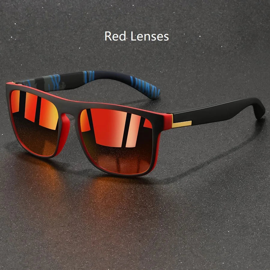 Fashion Vintage Square Sunglasses Men Women Fishing Driving Man Luxury Brand Designer Sun Glasses  Retro Eyewear UV400