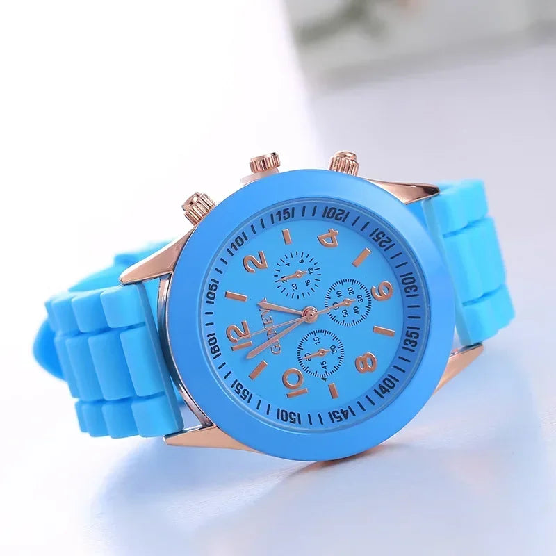 Women Watches 2025 New Fashion Luxury Brand Women's Watch Silicone Strap Quartz Wrist Watch For Female Relogio Feminino Zegarki