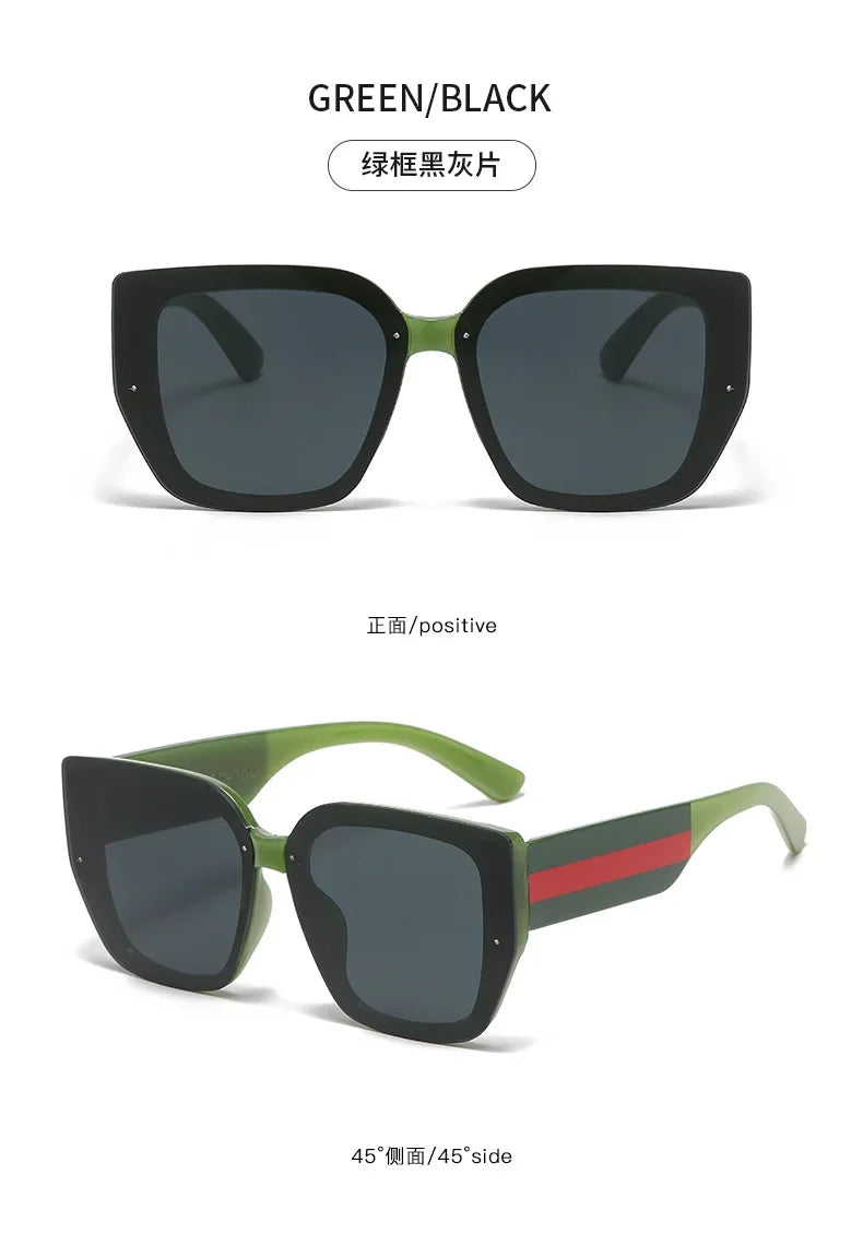 Women's Luxury Brand Sunglasses Woman High Quality Designer Sun Glasses Women Ladies Shade Oversized Eyewear Oculos De So