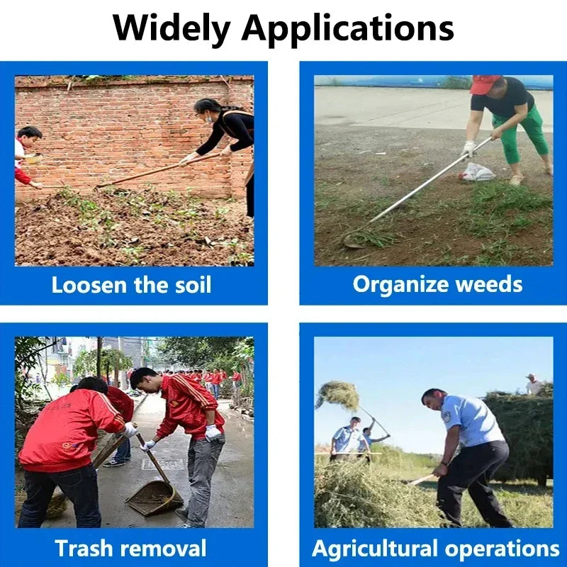 1Pcs 4/5 Teeth Soil Digging Fork Manganese Steel Garden Spading Fork For Digging Manure Planting Vegetables Agricultural Tool