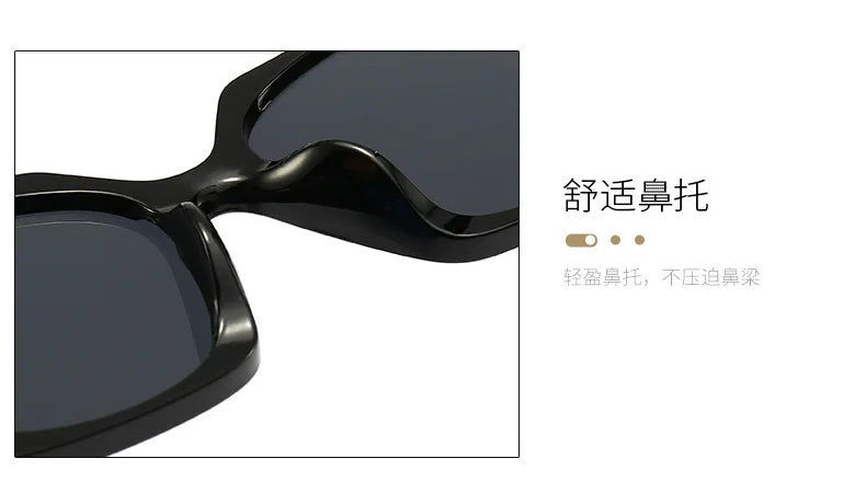 New Small Sunglasses Women Trendy Brand Sun Glasses Female Designer Vintage Eyewear Men Square Glasses UV400 Oculos De Sol