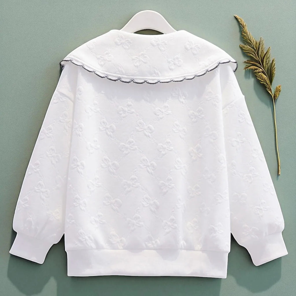 Girls Sweatshirt Kids Pullover Long Sleeve Tops Toddler Girl Clothes Long Sleeve Shirts Baby Outfits Back to School 6 8 10 12 T