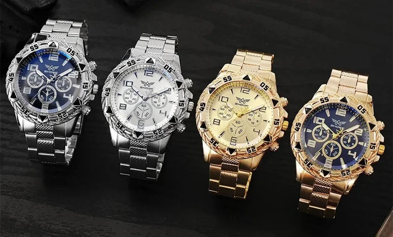 Mens Watches Luxury Brand Watches for Mens Fashion High Quality Luxury Simple WristWatch Business Full Steel Sports Male Clock