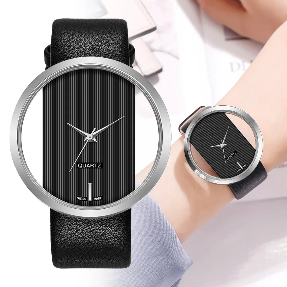 2025 Women Watches Luxury Transparent Hollow Casual Quartz Watch For Women Strap Relogios Feminino Ladies Wrist Watch Hot Clock