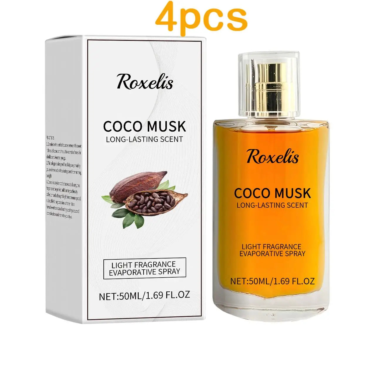 Roxelis 50ml Cologne Lasting Charming Perfume Freshing Body Confidence Attract Flirting Seduction Pheromone Daily Dating Perfume