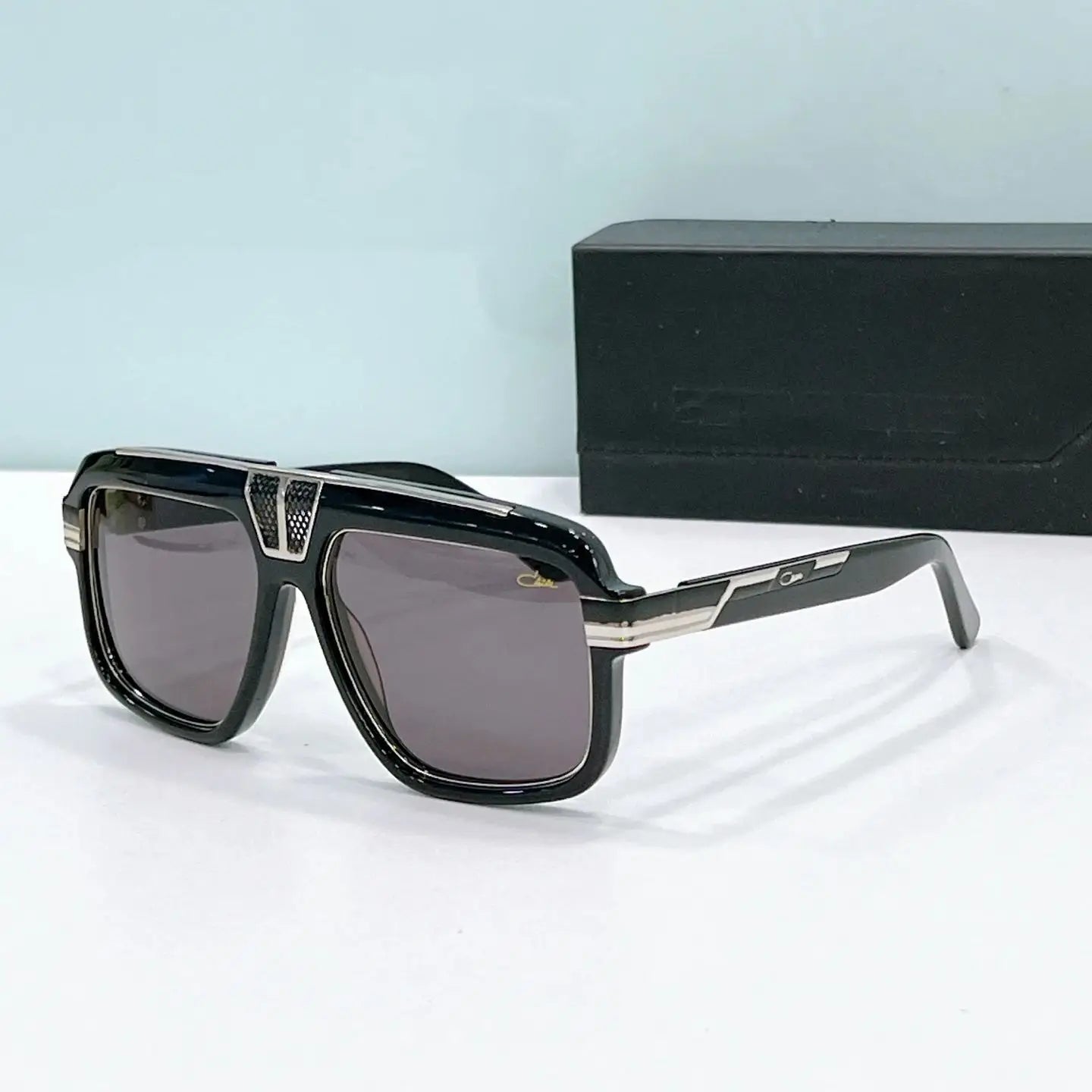 Original CCAZAL MOD678 Luxury Classic Square Acetate Frame Men Sunglasses Premium UV400 Gradient Popular Women Couple Eyewear