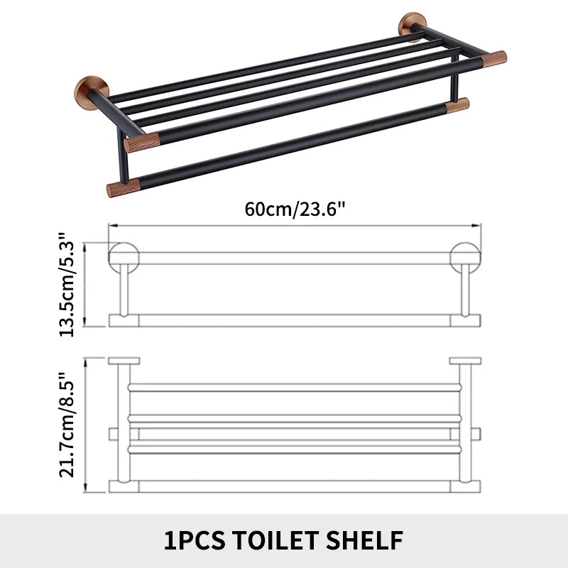 SANLUOIS High Quality SUS 304 Stainless Steel Bathroom Accessories Wall Monted Toilet Showerroom Towel Rack Bathroom Set