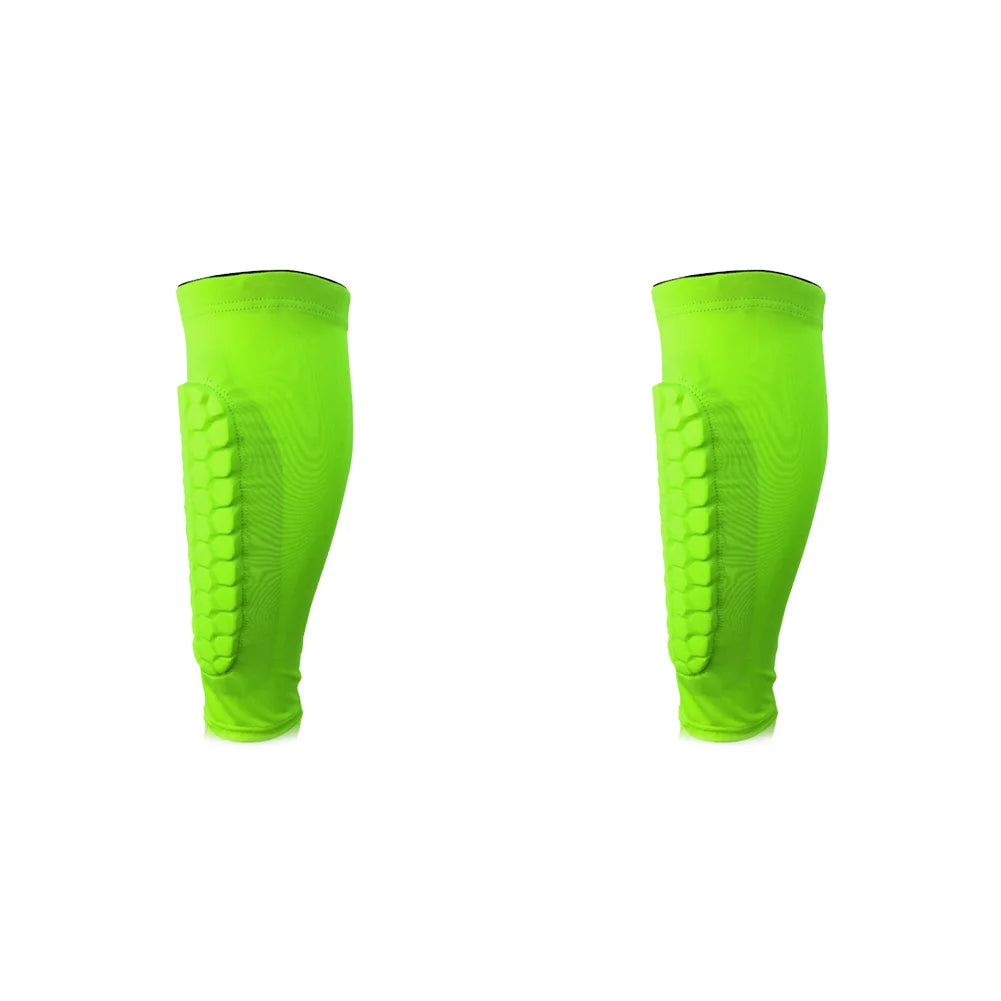 1-2pc Honeycomb Lower Leg Guards Anti-collision Outdoor Sport Leg Protective Gear Sweat-absorbing Quick-drying Workout Accessory
