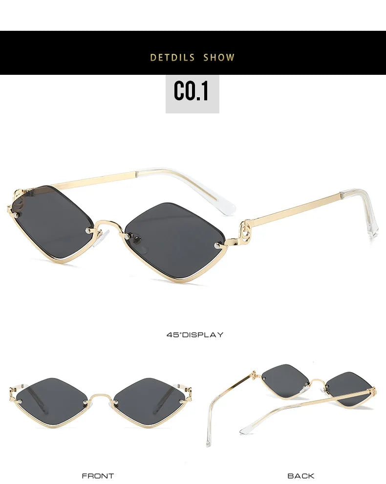 Women Sunglasses New Personalized Frame Glasses Polygonal Sexy Sun Glasses Ladies Fashion Luxury Brand Casual Hip-Hop Eyewear