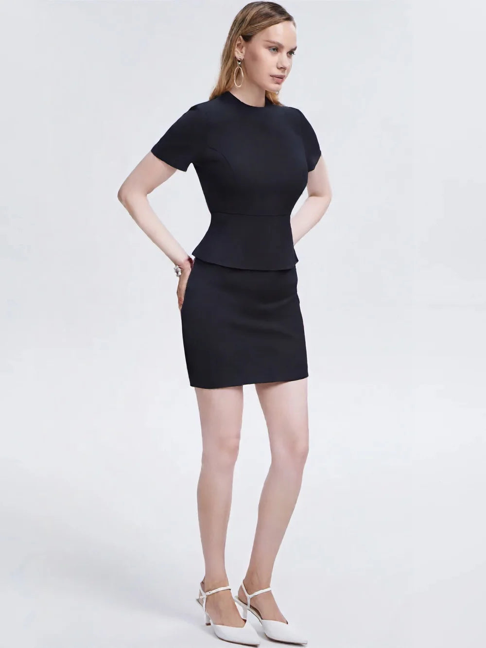 Women's Business Suits Summer Short Sleeve OL Style Office Formal Professional Work Wear Set with Skirt And Tops Career Outfit