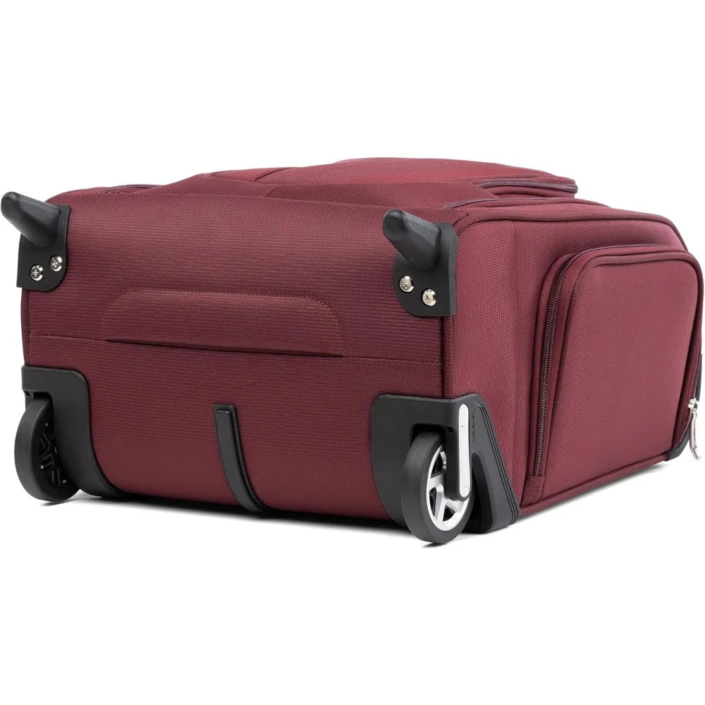 Travelpro Luggage Maxlite 5 Softside Lightweight Rolling Underseat Compact Carry on Upright 2 Wheel Bag, Men and Women, Burgundy