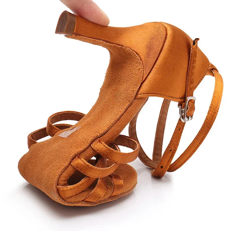 Woman latin dance shoes ladies girls professional dance shoes tennis 5/7cm suede soft sole jazz salsa practice shoes