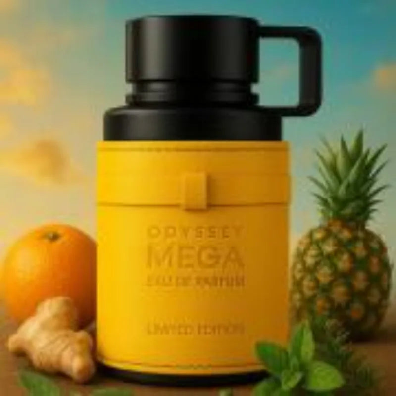 Armaf Odyssey Mega Man Eau de Parfum Spray 100ml Original Arab Perfumes Lasting Woody Aromatic Perfume Cologne for Men Makeup