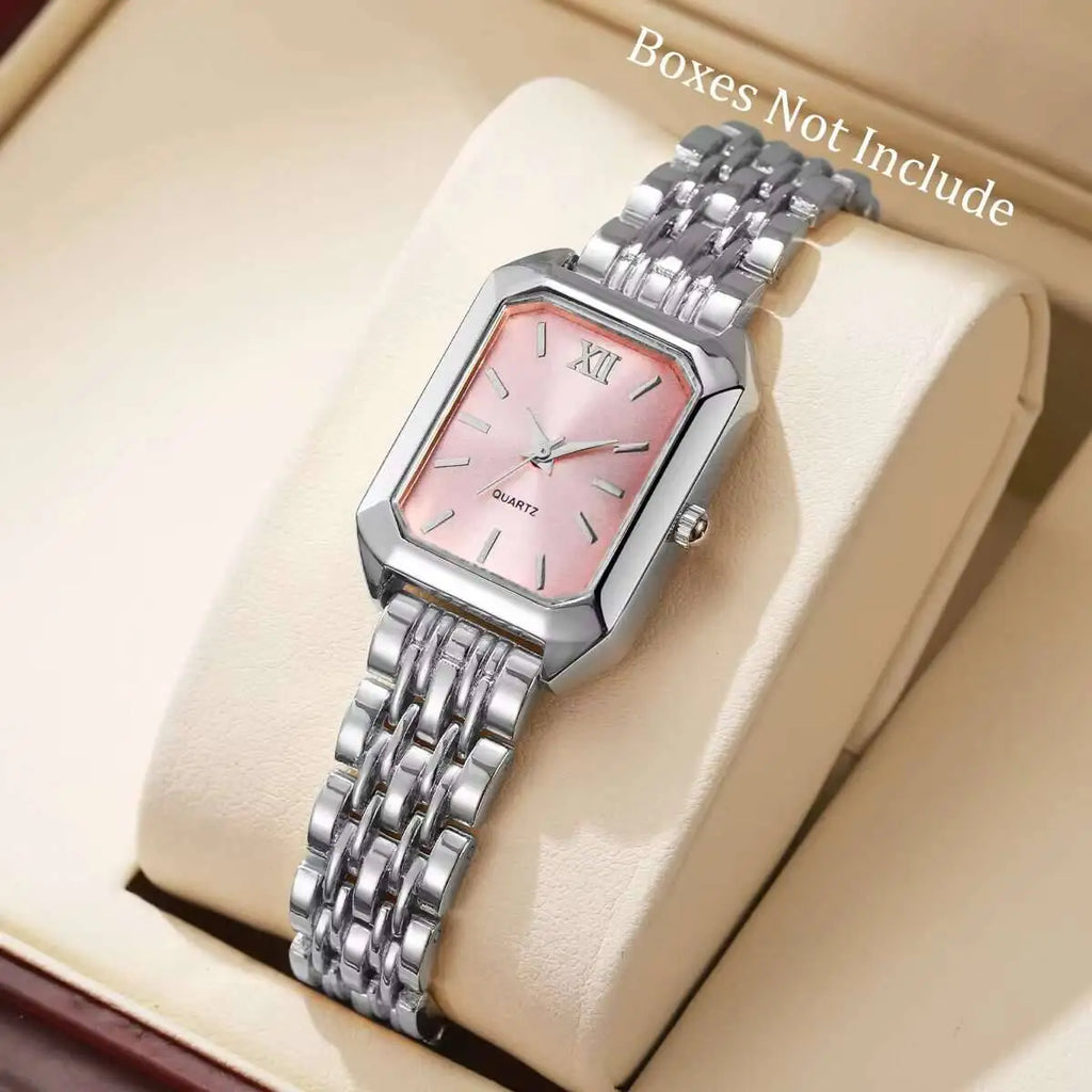 Fashion Rectangle Women Quartz Watch Luxury Analog Wristwatches Reloj Mujer Girls Clock Gift（Without Box）