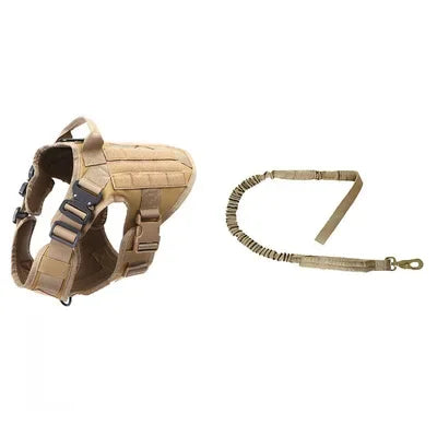 Tactical Pet  Harness And Leash Set Buckle Big Dog Vest German Shepherd Durable Dog  Harness For Small Large Dogs Training Puppy