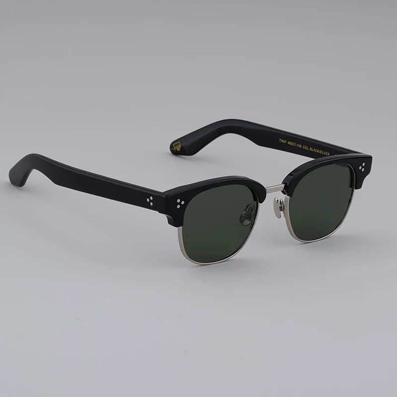 LEMTOSH Glasses Frames TINIF For Men Women Acetate Alloy Square Classic Eyewear Designer Brand Vintage Fashion Eyeglasses