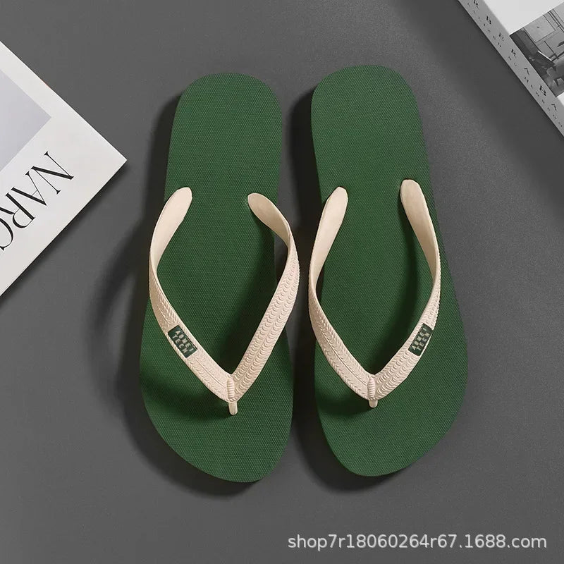 Men's Minimalist Flip Flops  Summer Fashion Outdoor Anti Slip Wear-resistant Sports Sandals with Soft Beach Casual Shoes