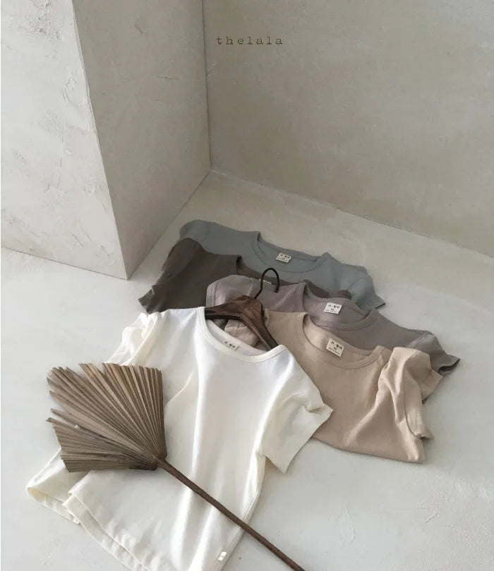 Baby Boy Stripe Shirt Summer Casual Short Bat Sleeve Kids Shirt for Boys Clothing Children Girls Sports Shirt Cotton Tops