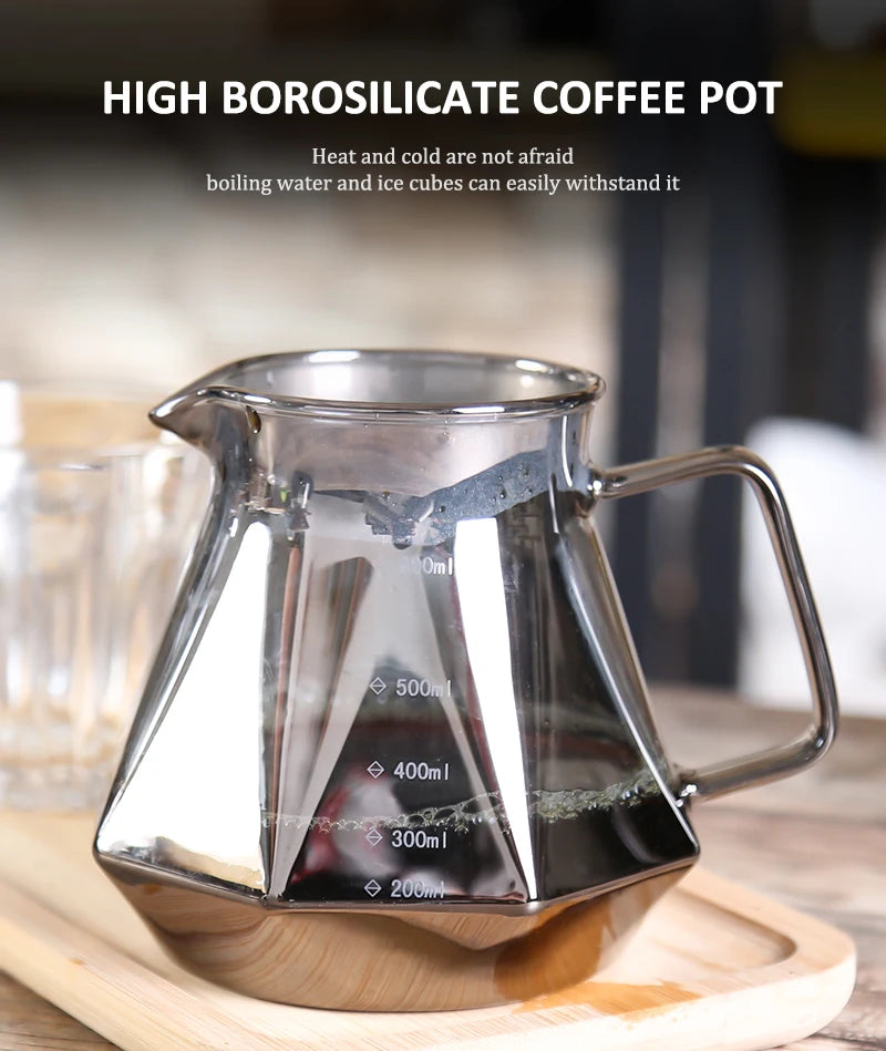Coffee Obsidian Diamond Hand-brewed Coffee Sharing Pot Filter Cup Cloud Hand-brewed Coffee Pot Set