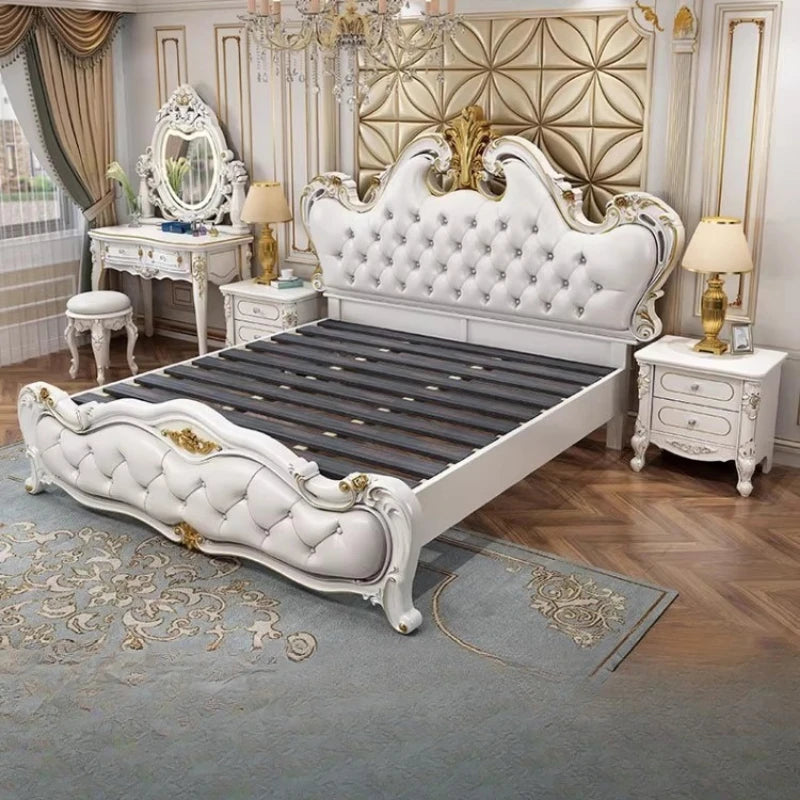 European Safe Bed Frame Bedroom Modern Design Space Saving Bed Girls Safe Mobile Princess Nordic Wooden Beliche Hotel Furniture