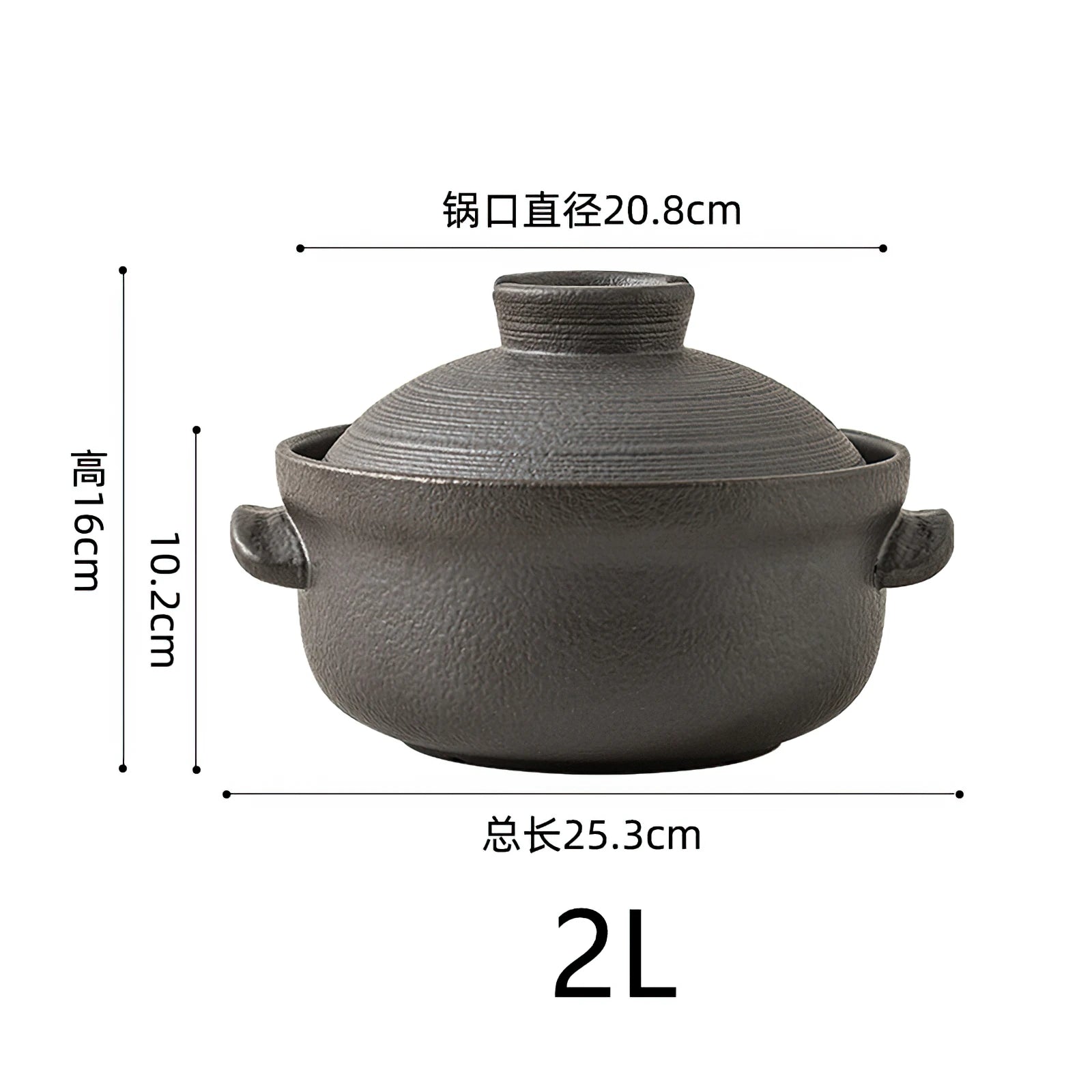 Ceramic Pot Cooking Japanese Style Clay Casserole  Kitchen Cookware Stew Pot Big Soup Pan Cooking Saucepan Korean Cookware